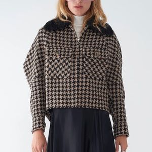 Sosken Studios Houndstooth Bomber Jacket